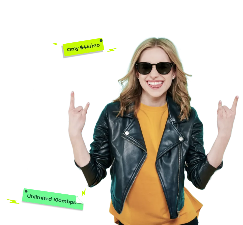 A woman wearing sunglasses and a leather jacket